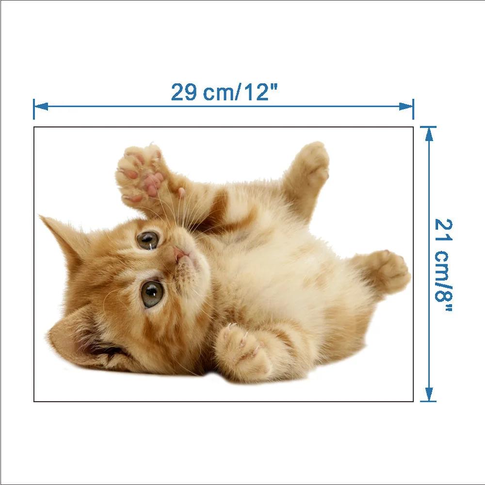 

Animal Cute Persian Cat Wall Sticker Waterproof Decal Home Decoration Kids Room Toile Children Desk