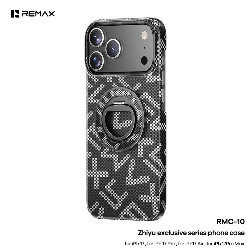 Remax Woven Texture Ultra-Thin Protective Magnetic Stand Case for iPhone 17 Series