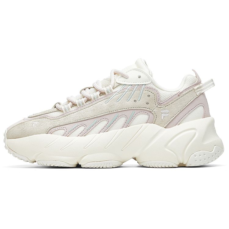 

Fila ADE Тканевые Удобные Амортизирующие Прочные Низкие Кроссовки для Бега Женские кроссовки Белые Розовые F12W041107FSV 39