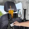 1pcs Multi-Functional Car Seat Back Storage Rack With Cup Holder Phone Holder & Hook - Fits Most Models For Water Bottles Milk Tea Bags