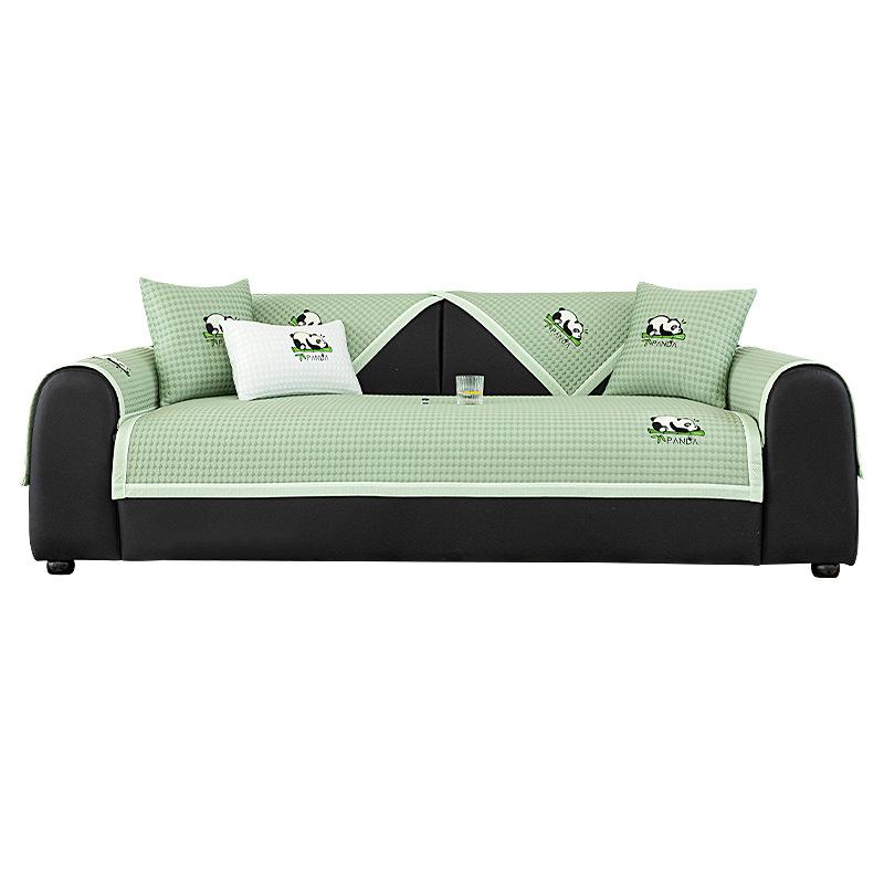 Summer Ice Bean Sofa Cushion New Refreshing Mat Cushion Advanced Cool Bean Leather Sofa Cover Cool Cushion