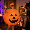 Costume di Zucca Intero con Dettagli di Gambo e Foglia Abito Fatto a Mano Taglia Larga