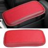 Car Front Armrest Cushion Cover Center Console Box Pad Protector Mat Universal for Four Seasons Red