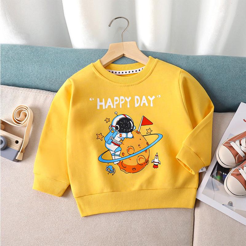 Children's Hoodie Undercoat Spring and Autumn Boys and Girls Cartoon Single Hoodie
