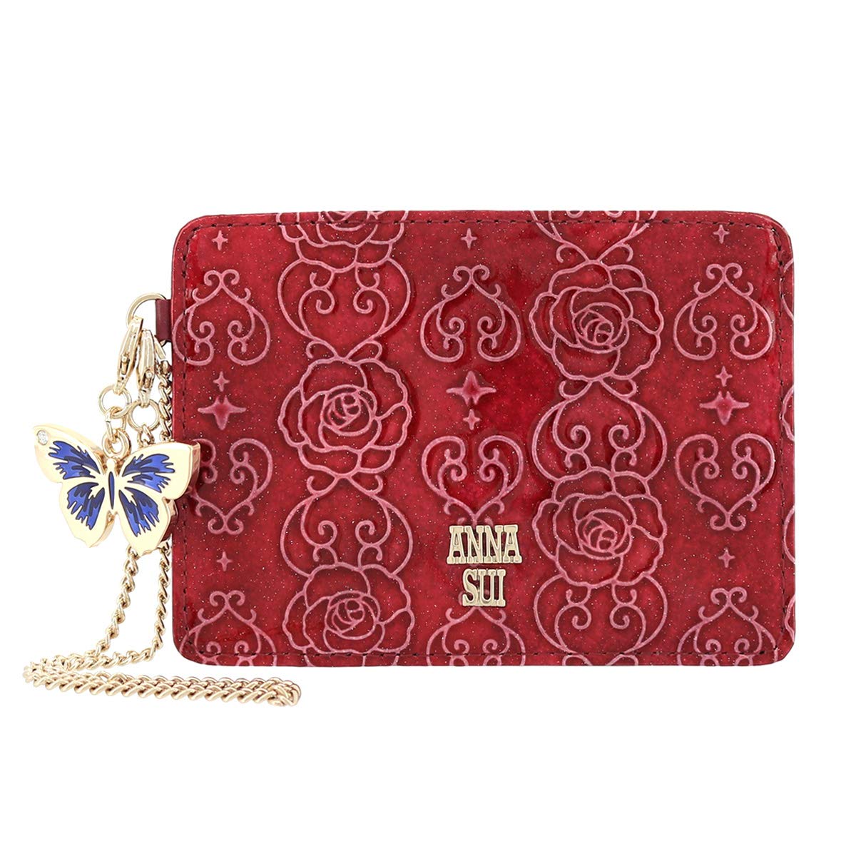 

Pass Case Rose Heart Wine [ANNA SUI] Women s [94]