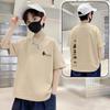Boys' Trendy Loose-Fit Cotton Letter Print Tee - Summer 2026