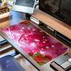 1pc Large Gaming Mouse Pad, UV Reactive Non-Slip Desk Mat, Washable PolyesterLove, Roses, HeartsComputer Pad with Vibrant Game Machine Print