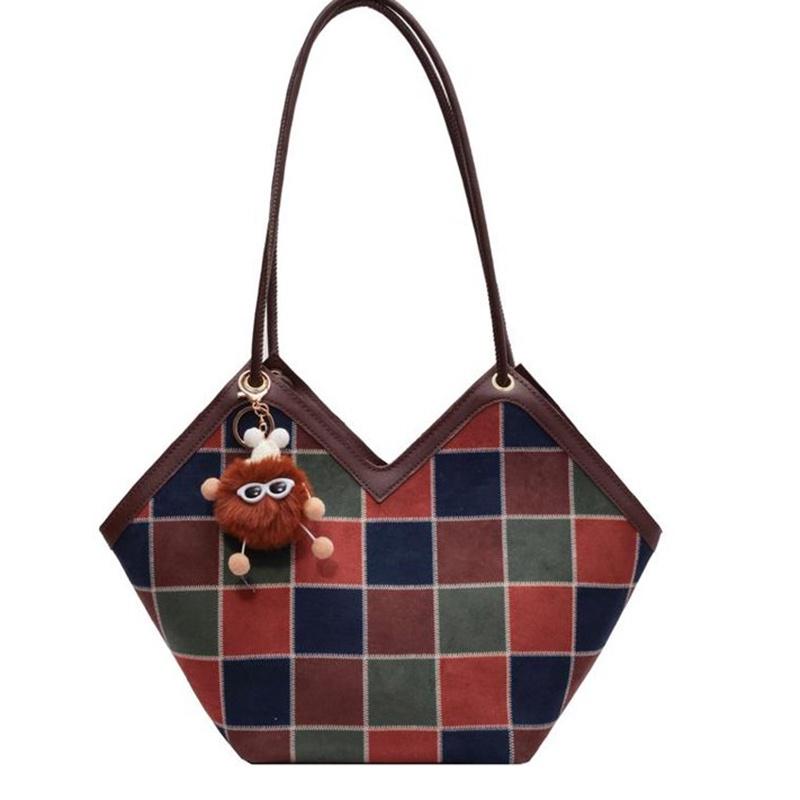 

IELGY Универсальная модная матовая сумка через плечо большой емкости для женщин коричневый