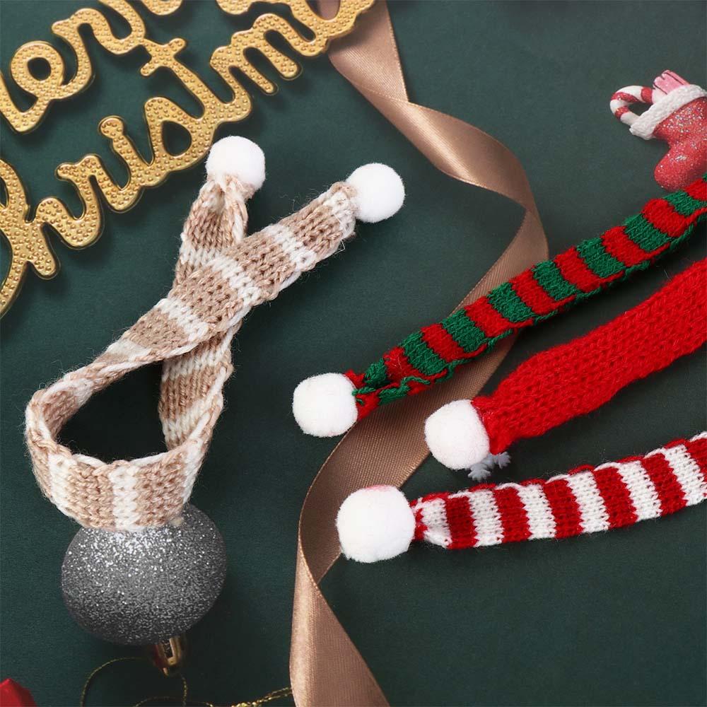 Neck Scarf Christmas Doll Scarf Soft Mini Xmas Dolls Hat Cute 1:12 Doll Clothes Photographic Prop
