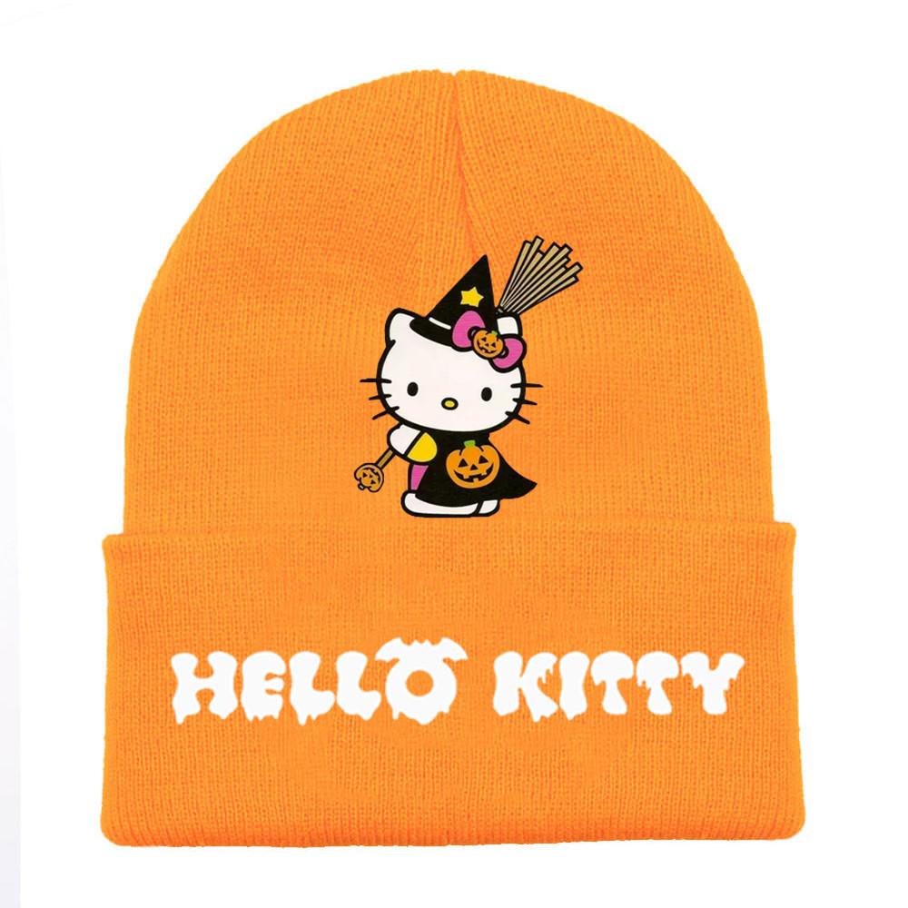Halloween Printed Knit Cap For Winter Teens And Cartoon Enthusiasts