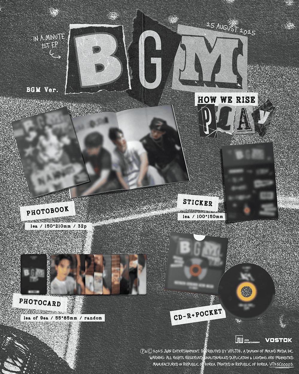 

IN A MINUTE [BGM : HOW WE RISE - PLAY] 1st EP ALBUM BGM ver.