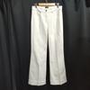 NEW Tag Unused ESCADA Flare Pants 36 Women S-M Inset 78cm White Denim Bottoms(USED)