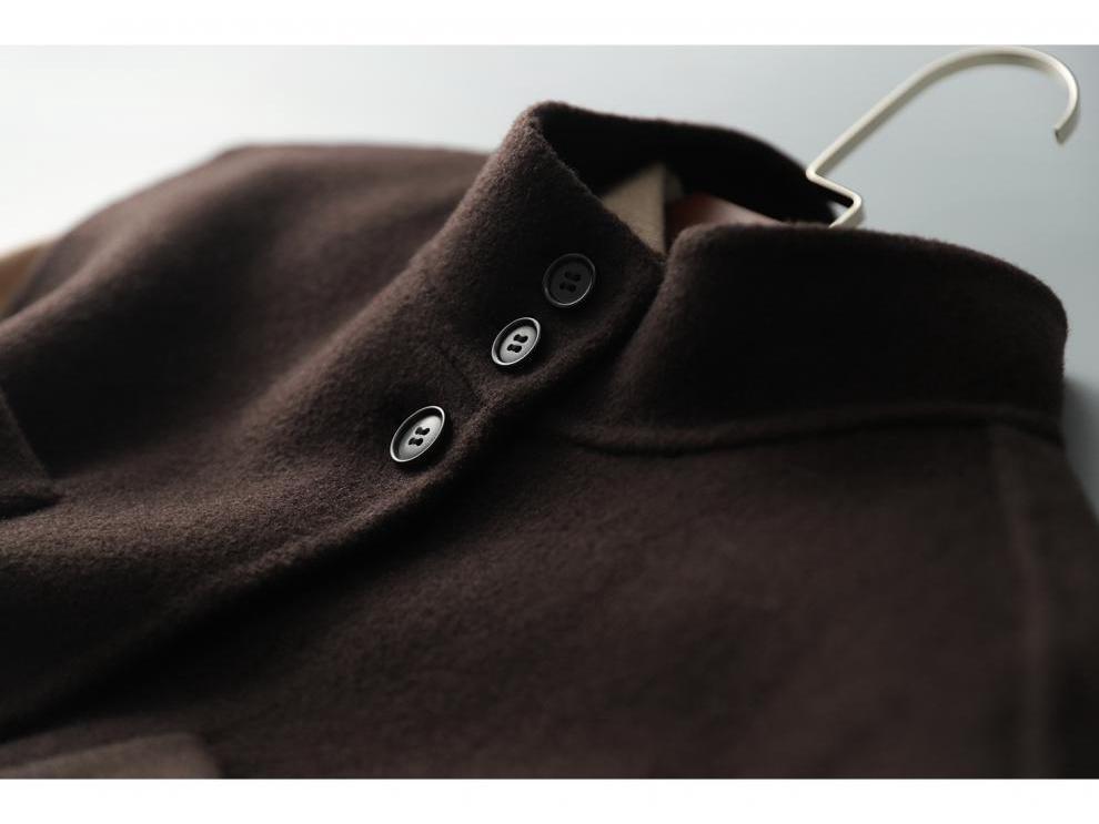 Jednokolorowa damska wełniana kamizelka - styl japoński i koreański