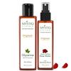 Combo de Spray de Glicerina e Água de Rosas Mystiq Living - Base Vegetal | Para Cuidados com a Pele do Rosto e do Corpo (210ML, 2)