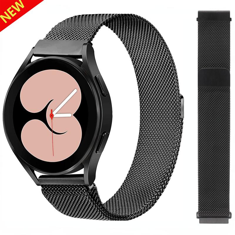 22mm 20mm Milanese Loop Strap For Amazfit Active 2 GTS/GTR 4 Samsung Watch7/6/5/4 Metal Bracelet Huawei Watch GT5-4-3-2 Pro Band