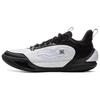 Li Ning Cushioning, Wear Resistant Low Top Basketball Shoes Men's White Black ABPV001-1