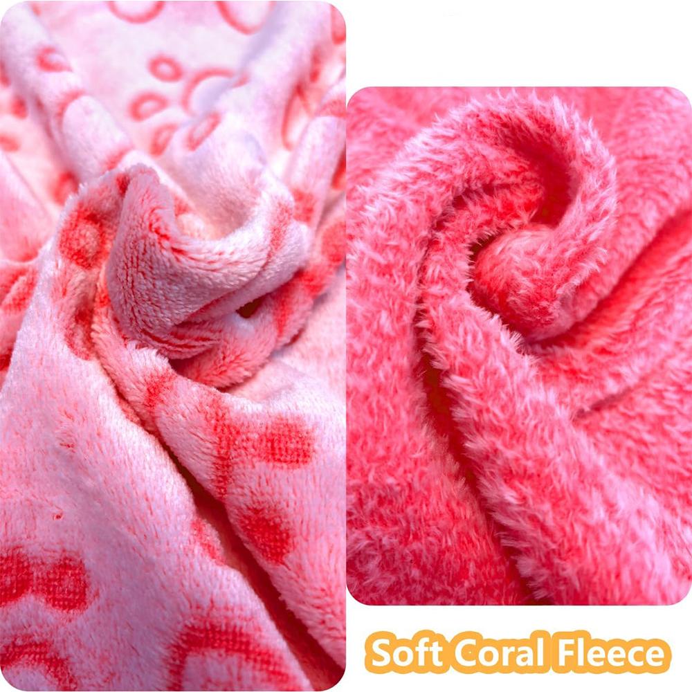 Ultra-Soft Paw Print Dog Blankets - Machine Washable, Cozy Pet Pillow Pads for Indoor & Outdoor Use - Ideal for Small To La