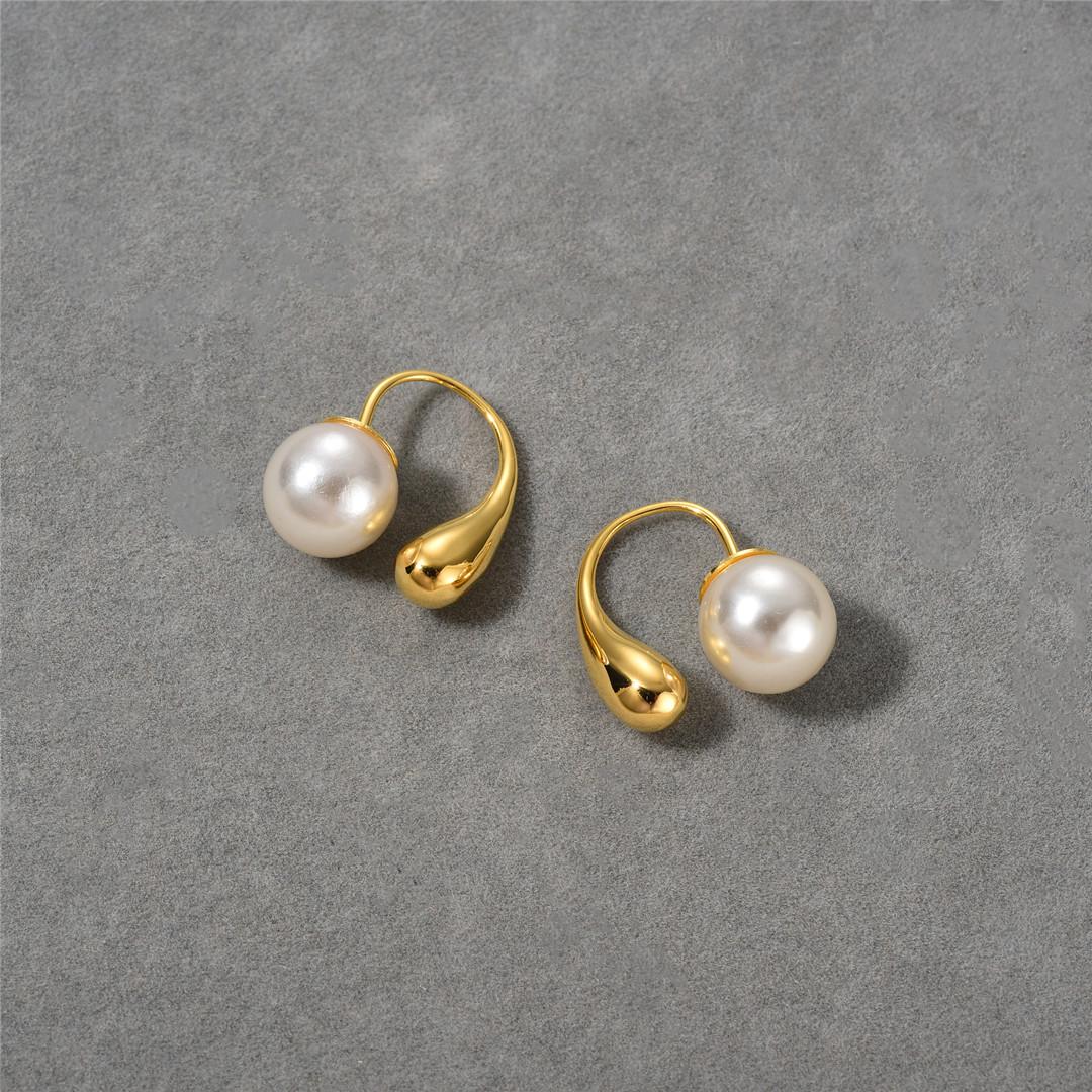 Water Drop Pearl, A Two-Wear Earring, French Retro Earrings, Niche High-End Versatile Star Hook Earrings.