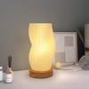 1PC Nordic Solid Wood Decorative Desk Lamp 3D Printing Creative Atmosphere Light Charging Touch Switch Home Bedside Night Light