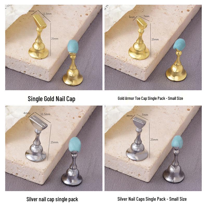 Magnetic Base Nail Practice Stand with Gemstone Tips for Beginners