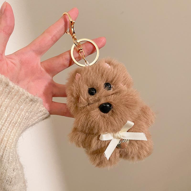 West Highland Terrier Plush Pendant Bag Charm - Cute Puppy Keychain Gift