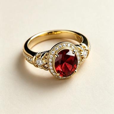 2026 New European and American New Pigeon Blood Ruby Ring Retro Palace Style Light Luxury Full of Zircon Jewelry for Women