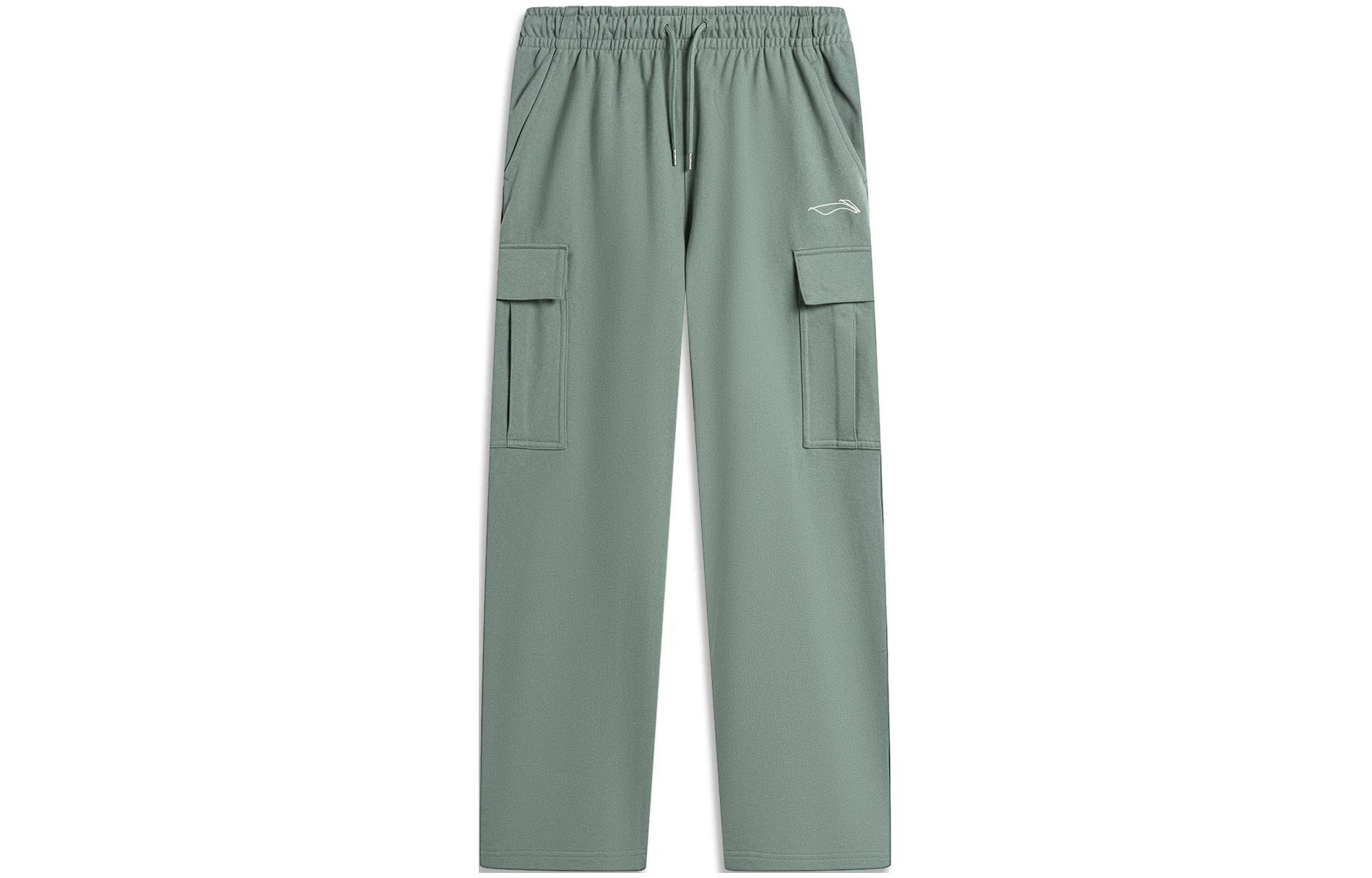 Li Ning Skateboard Knitted Sweatpants Men s Mountain Green AKLU131-2 L