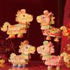 Year of The Horse Lantern Material Pack DIY Lantern Kit with Rotating Head Moving Parts And Built-in Lighting Effects Traditional Zodiac Decoration