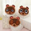 30cmDropshipping Animal Crossing Plush Toy Raccoon Plush Pillow & Eye Mask Stuffed Animal Toy Kawaii Gifts