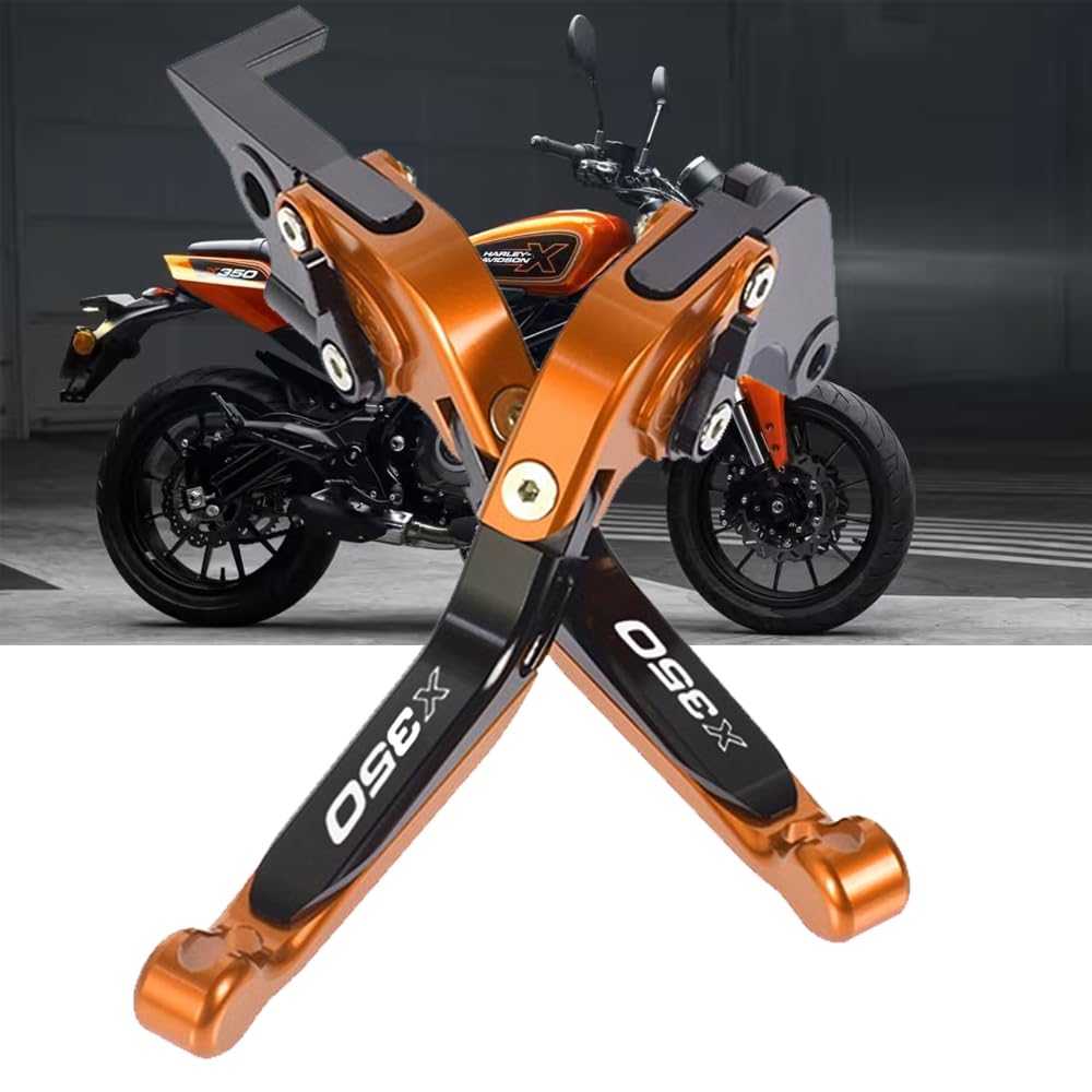 MAORANG FÜR X350 2023-2024 Motorrad-Bremszubehör CNC Verstellbare Erweiterbare Klappbare Brems-Kupplungshebel x350 Motorradzubehör (Schwarz)