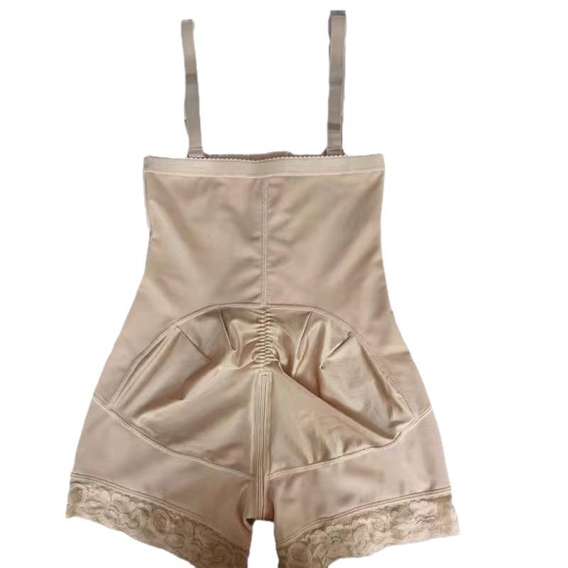 Three Rows Hooks High Waist Zipper Tummy Control Butt Lift Shapewear Bodysuit