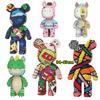 Big 43cm 3D Kawaii Bear Horse Model Micro Diamond Building Block Brick Toys For Children Adult Birthday Gifts Home Ornament