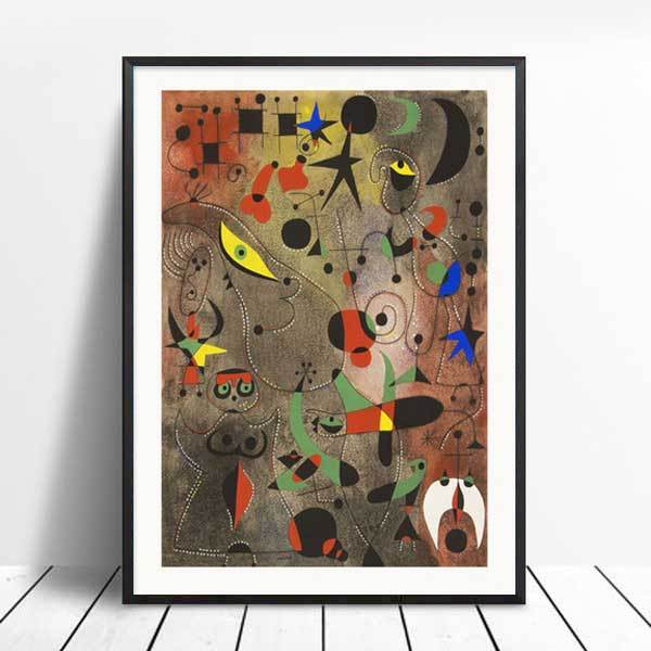 Graffitiaffisch Abstrakt dukmålning Modern hemväggdekoration bild ramlösa konsttryck på väggen utan ram