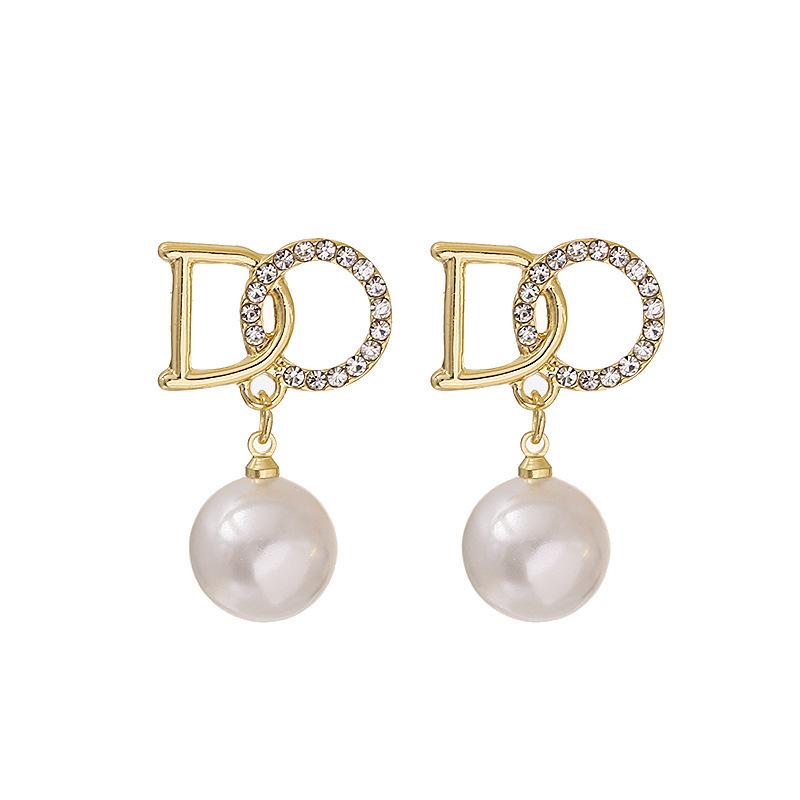 Retro Light Luxury Korean-Style Pearl Tassel Earrings for Women