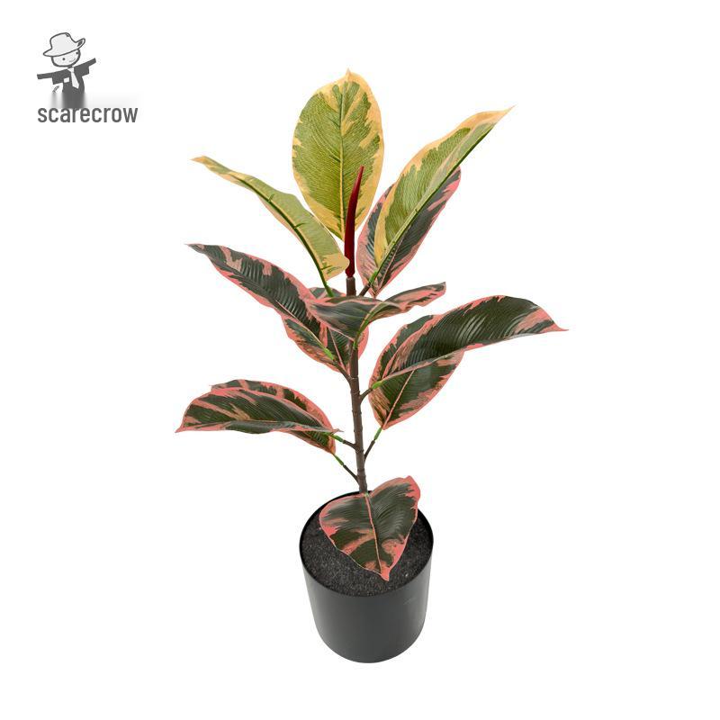 Artificial Rubber Tree: High-End Indoor Decor for Living Room - Large Bionic Plant