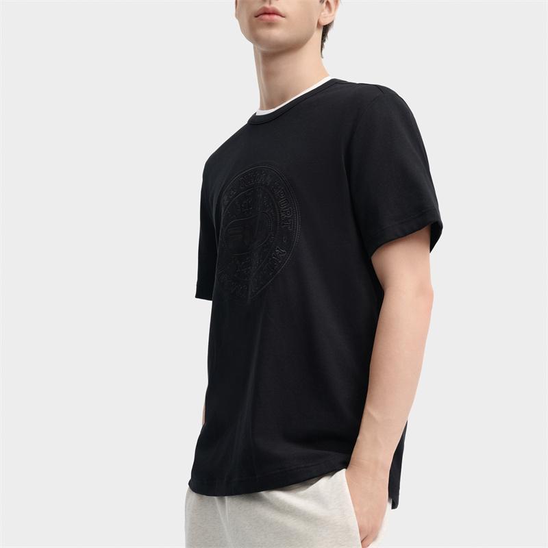 New FILA T Shirts Men's Jet Black F11M435102FBK