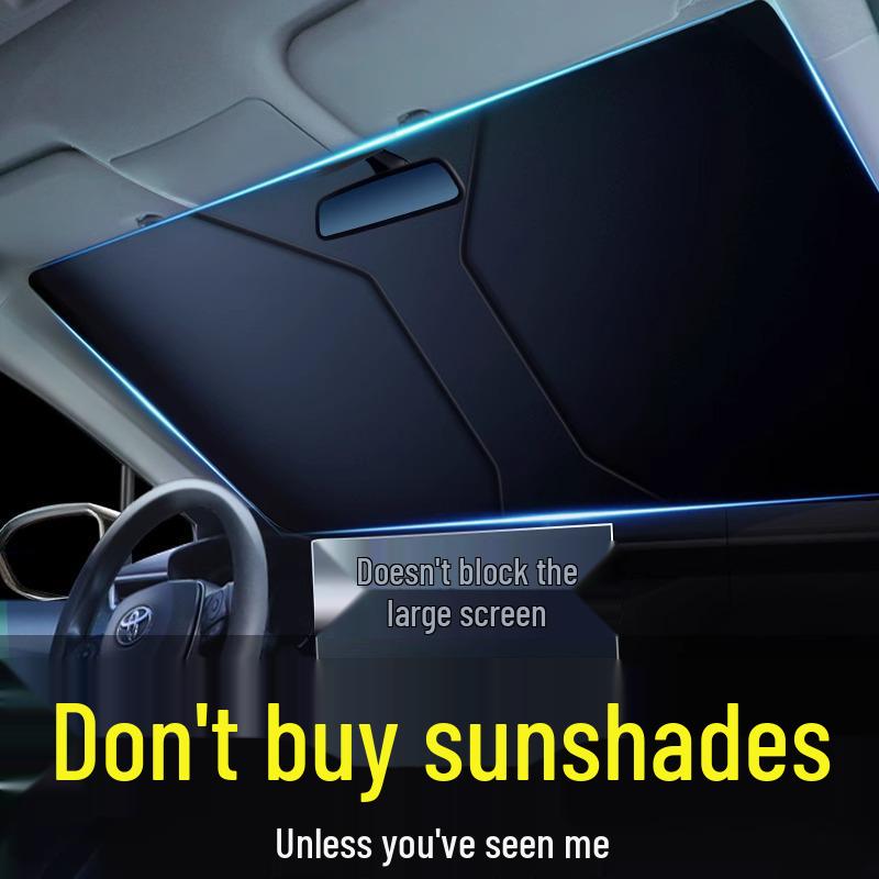 Front Windshield Sunshade: Heat Insulation and Sun Protection for Small Cars