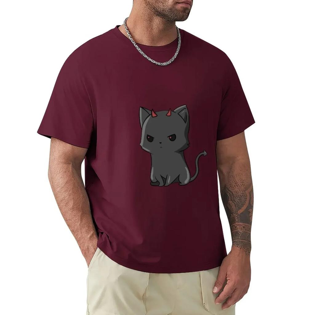 summer Tops Hattori Classic harajuku Evil cat T-Shirt graphics customs design your own oversized t shirts for