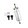 External High-Pressure Fuel Pump 12V, Aluminum Alloy, Silver, 0580464075, 21CM Length, 52MM Diameter, 8MM Inlet/Outlet, 5BAR,