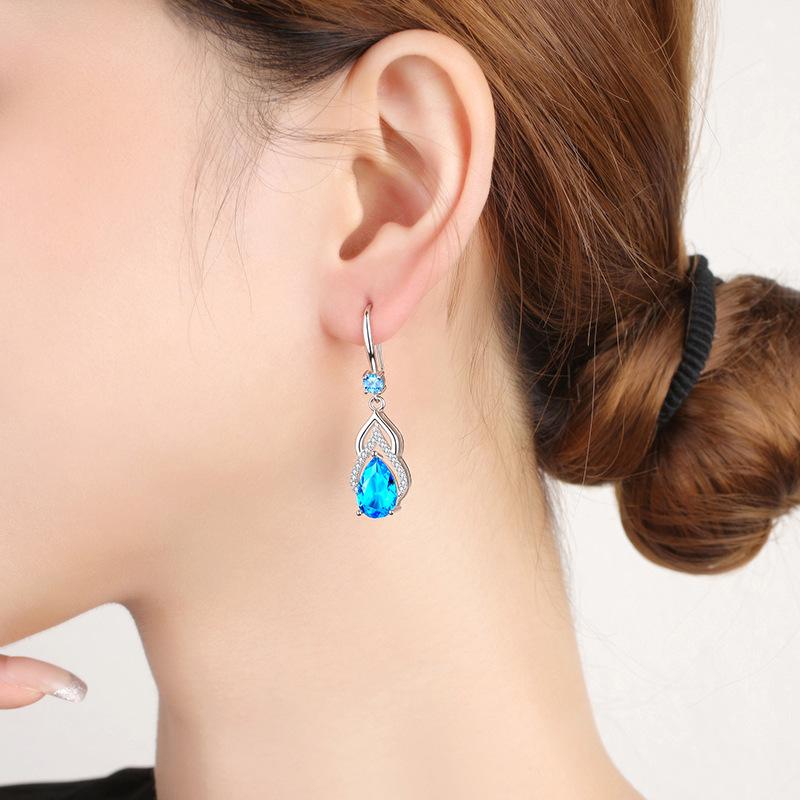 Lindon Copper Alloy Zircon Earrings Drop Earrings For Women Wedding Party Gifts