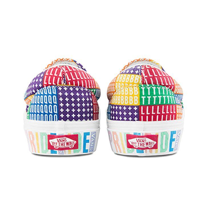Vans Classic Slip-On Pride Unisex Sneakers Multi-Color Multi True-White VN0A33TB3WJ