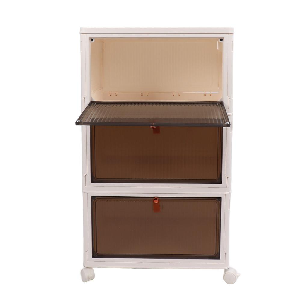 Storage Bins with Lid Stackable Plastic Box Organizer House Organizing Container for Living Room Bedroom