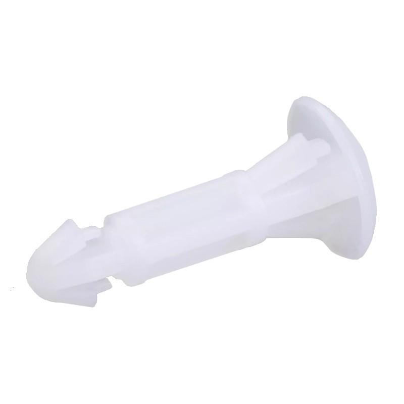 Single RCA 5-16 Pin Plastic Rivet Standoff Nylon Insulator Column - White