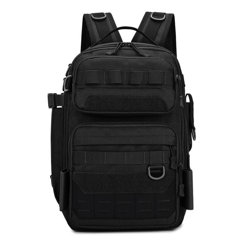 Multi-Functional Fishing Backpack Hiking Camping Outdoor Tactical Travel 20-35L Lightweight Daypack With Arc Shoulder Straps