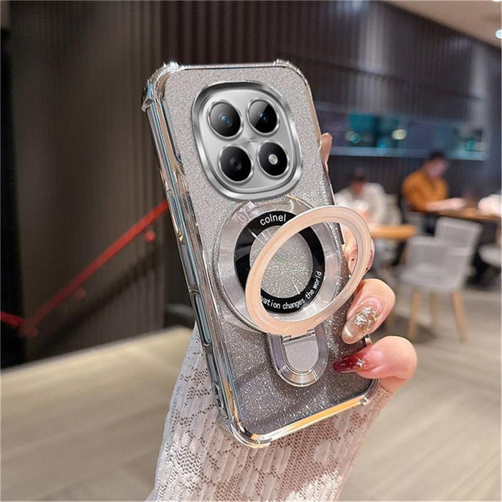 

Glitter 4-Point Anti Fall Plating Kickstand Phone Case For Honor X9D X7D X8D X9C X9B X6A X6B X6C X8A X8B X8C X5C Magnetic Cover For Honor X9
