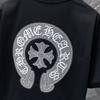 GZ-8926 CHROME HEARTS 2025 Summer New High Quality Cotton Round Neck Loose Large Size Men's and Women's T-shirt Couple T-shirt