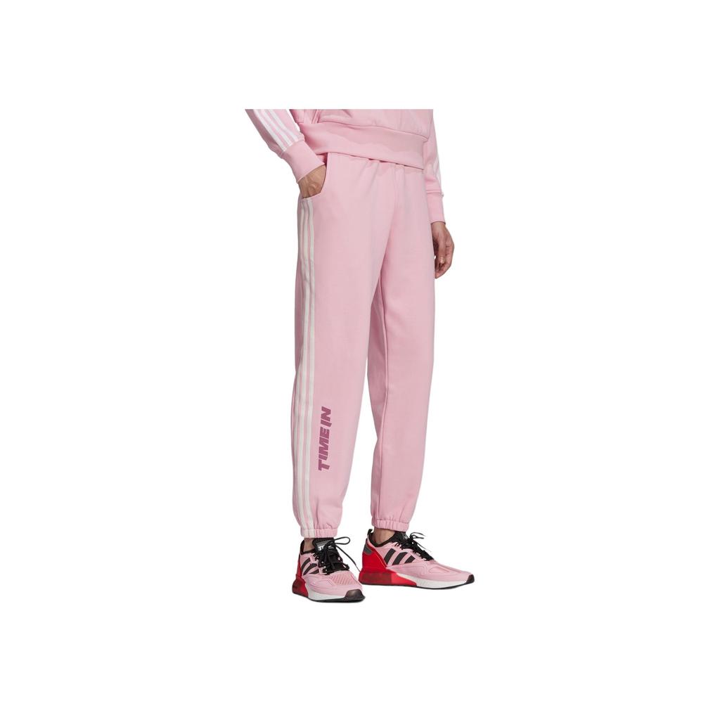 Adidas Originals Trefoil Ninja Pants Mid-Waist Loopback Knit Joggers Men Bottoms Pink GP2325