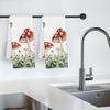 2pcs/set Kitchen Towels 40x60cmMushroomHand Towels Christmas Decorations for Home Noel Dish Towels Gifts