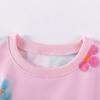 Girls' Long-Sleeved Round-Neck Sweatshirt Spring and Autum Kidsren's Clothing Baby Girl Flower Casual Top Kidsren's Pullover Clothes