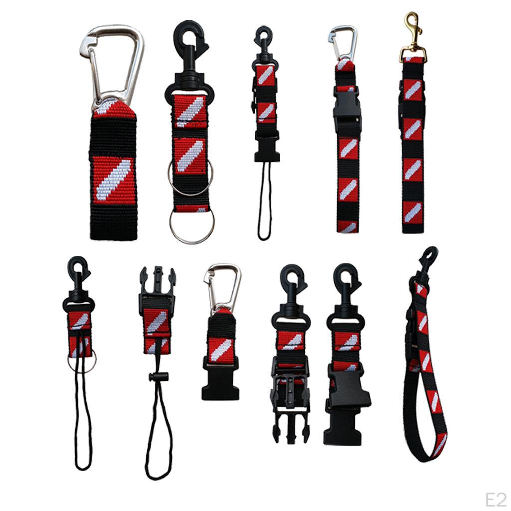 Scuba Diving BCD Lanyard Ausrüstungshalter, Riemenclip und Schnalle – HY07